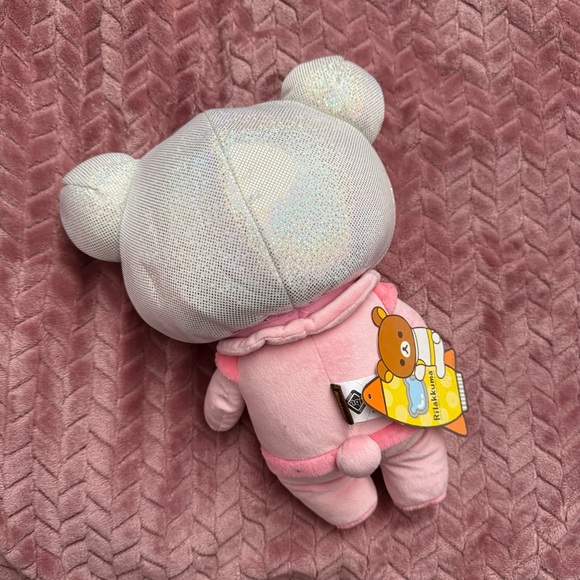 Rilakkuma Space Pink and Silver Bear Plush Toy - Picture 3 of 4